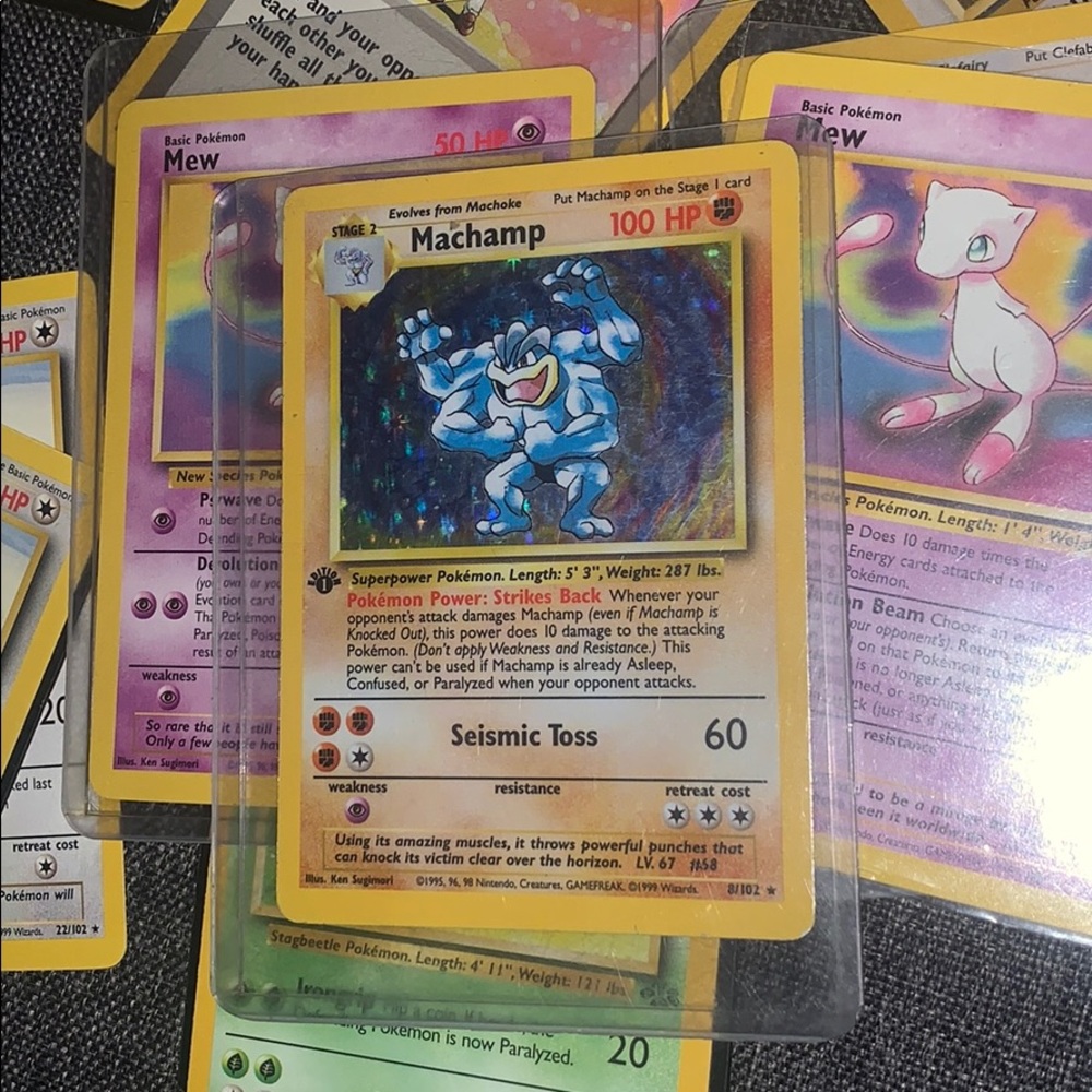 Pokémon machamp holo 1st edition 1999